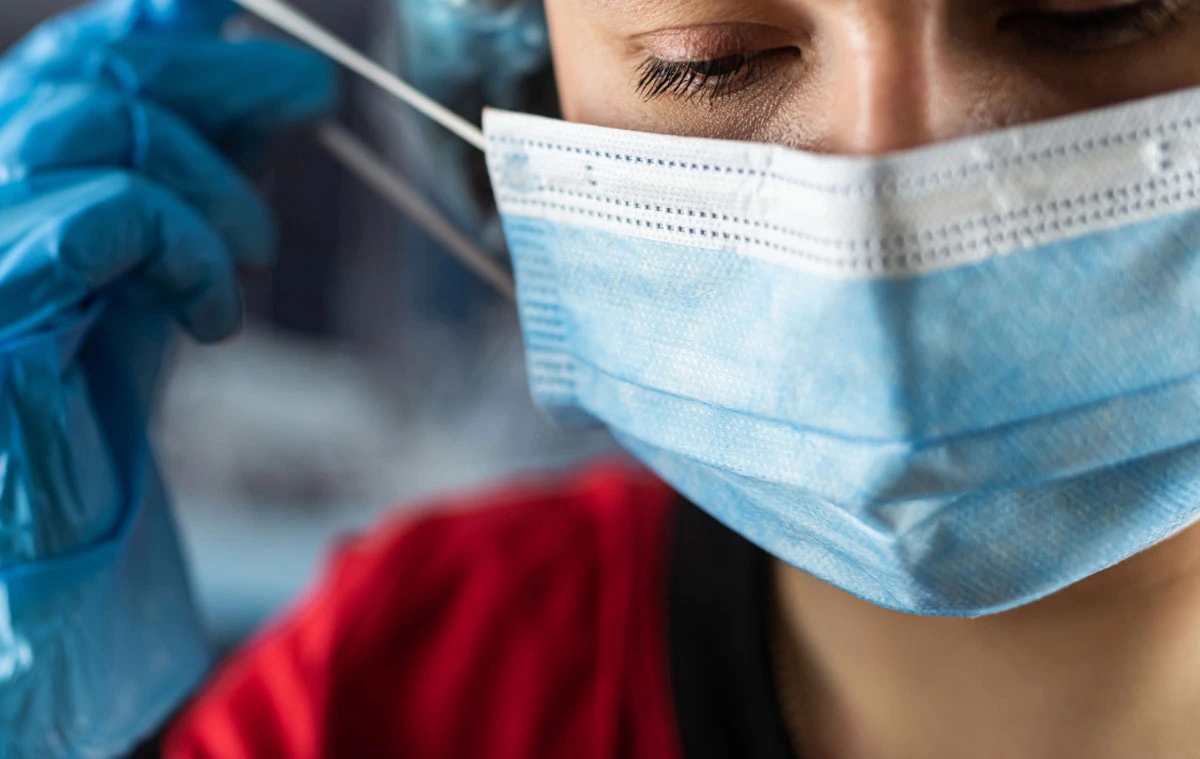 Guantes de nitrilo azul de examen, sin polvo