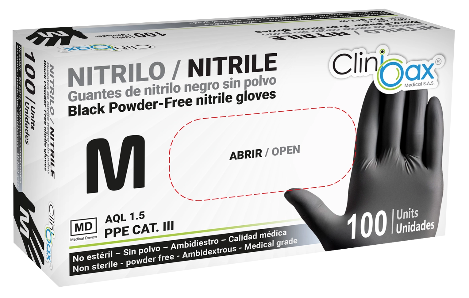 Clinibax_nitrile_black_M_3d